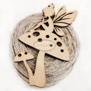 Ornement Fée2 HDF A/SF/W2 - 12x7cm