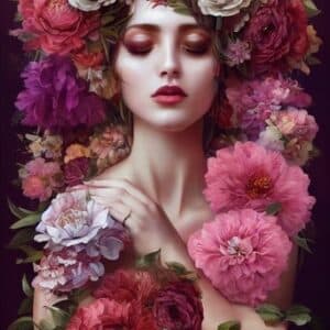 Baroque Flowers MINT by Michelle