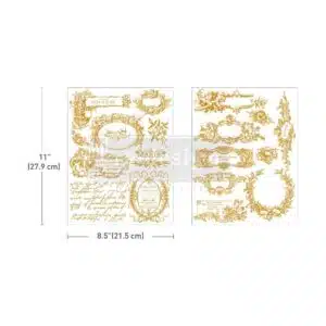 Label De Luxe - Middy Gold Foil Transfert *By Kaćha Furniture*