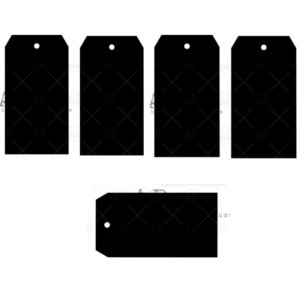 Etiquettes/Tags en carton épais (lot de 3) - 15x8cm - ID-253