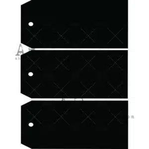 Etiquettes/Tags en carton épais (lot de 3) - 20x9cm - ID-252