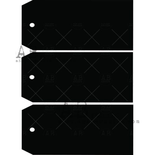 Etiquettes/Tags en carton épais (lot de 3) - 20x9cm - ID-252