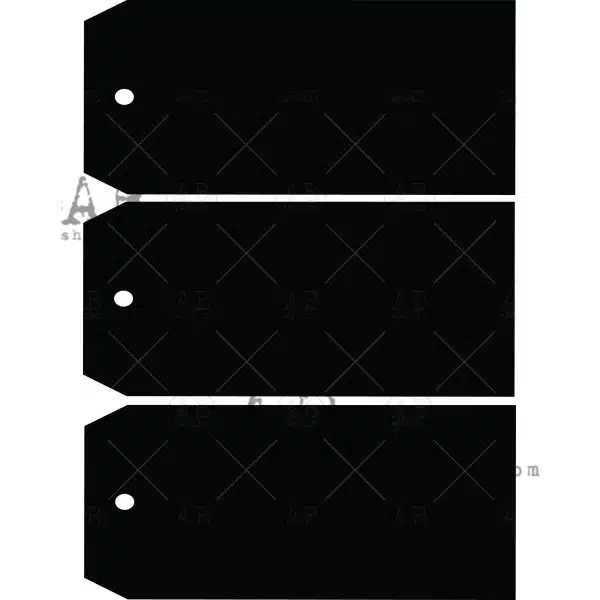 Etiquettes/Tags en carton épais (lot de 3) - 20x9cm - ID-252