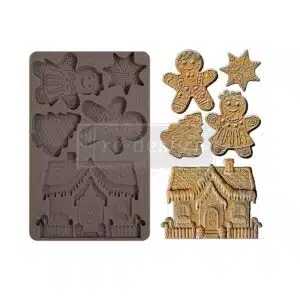 Festive Gingerbread Treats - Moule silicone Redesign with Prima - 12,70 x 20,32 cm