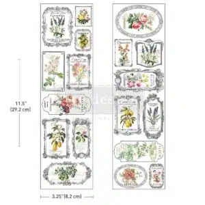 Fleur de Frame – Luxe Transfert - 7,62x27,94 cm