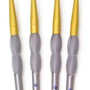 Ensemble de 4 Pinceaux R&L Crafter's Choice Raklon Rond Marron