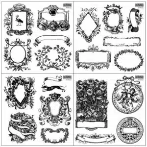 Emblems   – Mini Tampon IOD - 15x15cm (Coffret 4 planches et masques)