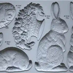 Les Lapins - Moule silicone IOD - 15,24 x 25,40 cm