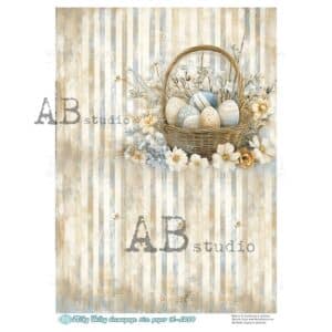 ID-1080- Papier de riz A4 Milky