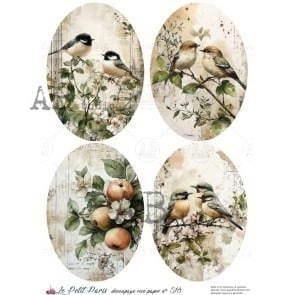 ID-518- Papier de riz A4 Petit Paris