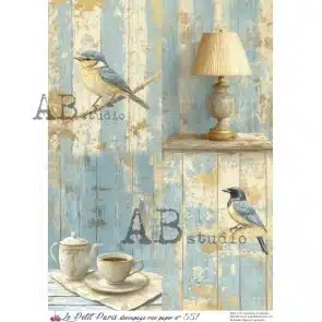 ID-557- Papier de riz A4 Petit Paris