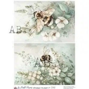 ID-590 - Papier de riz A4 Petit Paris