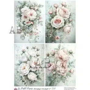 ID-591 - Papier de riz A4 Petit Paris