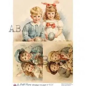 ID-632 - Papier de riz A4 Petit Paris