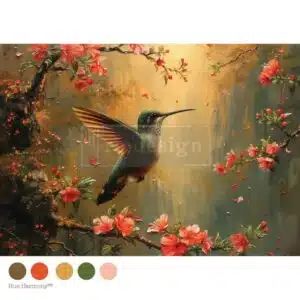 Sunset Serenade – Papier Découpage Fibre A3 Redesign with Prima