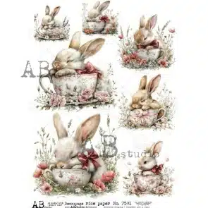 ID-7591- Papier de riz A4