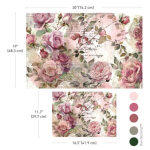 Dusty Velvet Mauve - Set Double Delight Papier Découpage Fibre Redesign with Prima