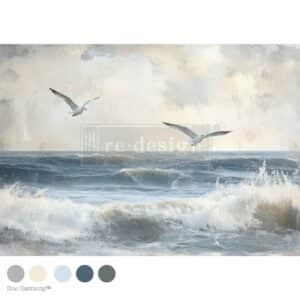 Echoes on the Water - Papier Tissu Redesign with Prima