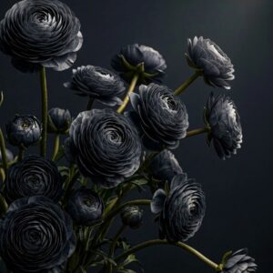 Midnight Ranunculus MINT by Michelle - Papier Découpage