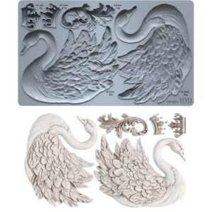 Swans - Moule silicone IOD - 15,24 x 25,40 cm