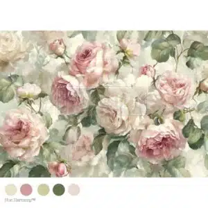 Velvet Bloom - Papier Découpage Fibre A1 Redesign with Prima